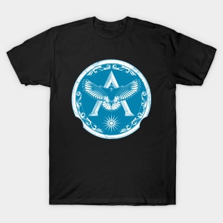 Greek Eagle Shield with Spartan Lambda and Sun of Vergina T-Shirt